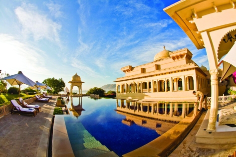 Morning Poolside at the Oberoi Udaivilas Udaipur, India